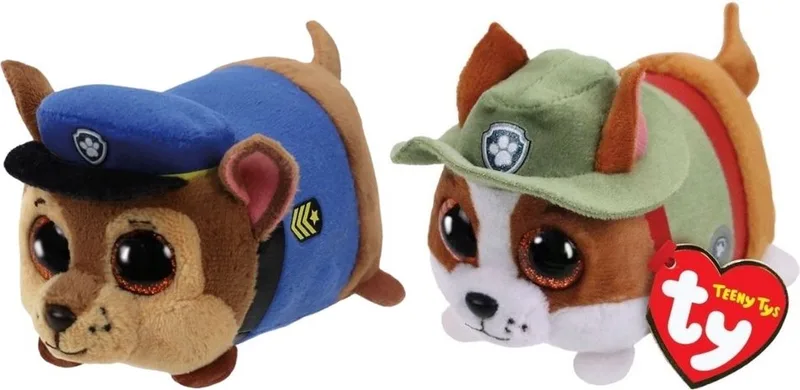 Knuffel - Teeny Paw Patrol - Chase & Tracker by Ty in Multicolour – product photo