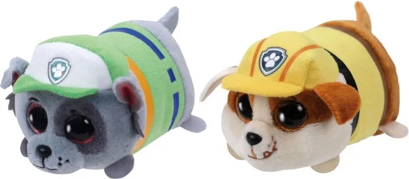Knuffel - Teeny Paw Patrol - Rocky & Rubble by Ty in Multicolour – product photo
