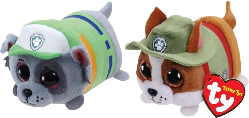 Knuffel - Teeny Paw Patrol - Rocky & Tracker von Ty in Mehrfarbig – Produktfoto