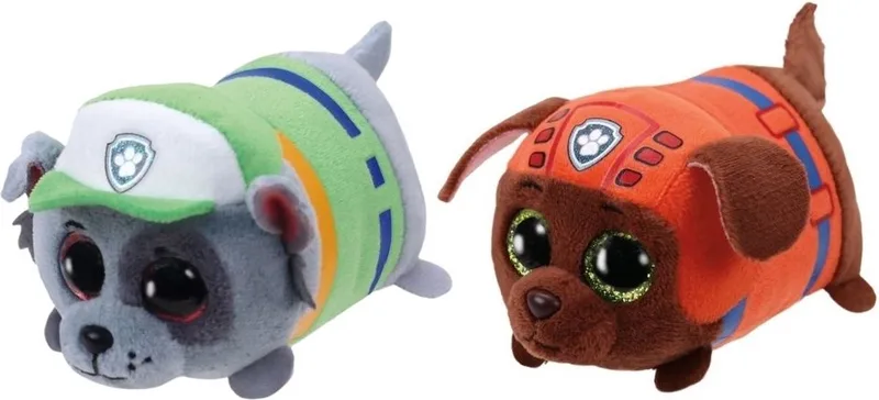 Knuffel - Teeny Paw Patrol - Rocky & Zuma von Ty in Mehrfarbig – Produktfoto