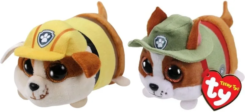 Knuffel - Teeny Paw Patrol - Rubble & Tracker by Ty in Multicolour – product photo