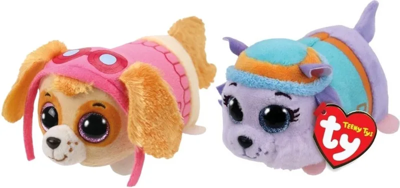 Knuffel - Teeny Paw Patrol - Sky & Everest von Ty in Mehrfarbig – Produktfoto