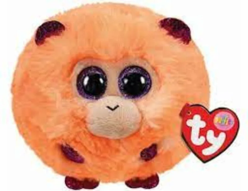 Knuffel - Teeny Puffies - Coconut Monkey - 10cm by Ty in Beige, Brown – product photo