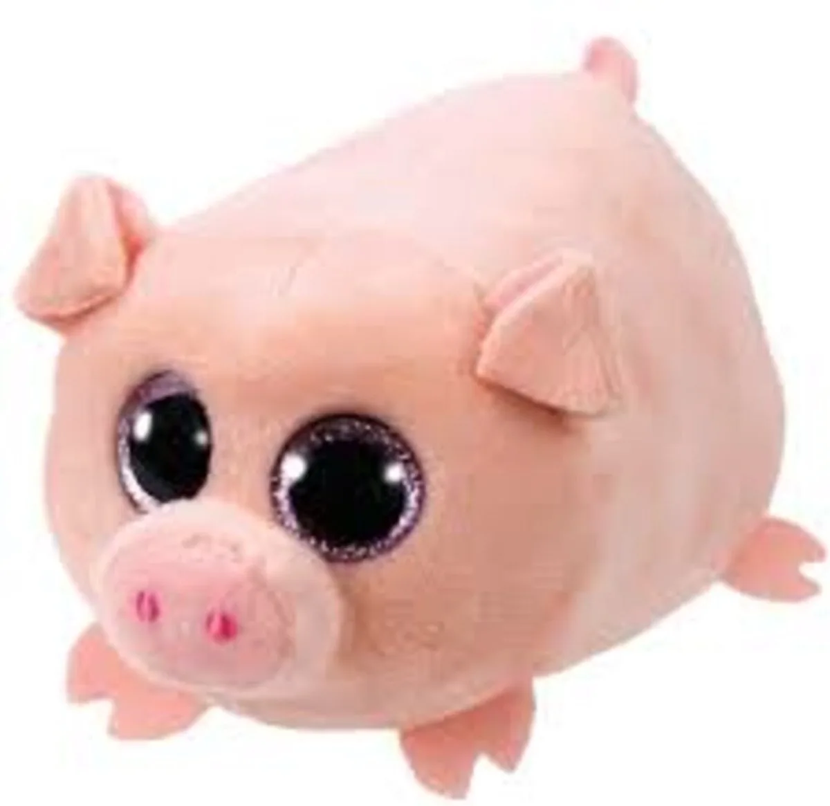 Knuffel - Teeny Ty - Curly Pig - 10cm van Ty in Roze – productfoto