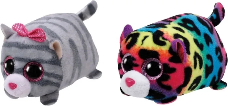Knuffel - Teeny Ty's - Cassie Mouse & Jelly Leopard von Ty in Mehrfarbig – Produktfoto