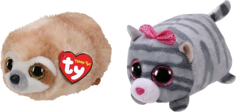 Knuffel - Teeny Ty's - Dangler Sloth & Cassie Mouse by Ty in Multicolour – product photo