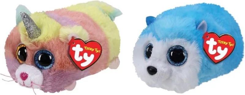 Knuffel - Teeny Ty's - Heather Cat & Slush Husky by Ty in Multicolour – product photo
