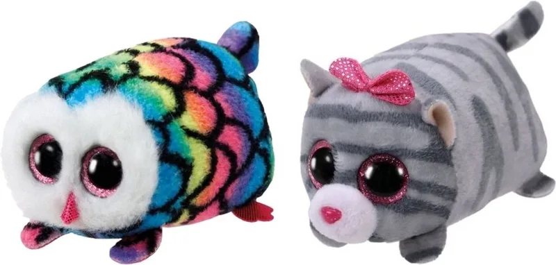 Knuffel - Teeny Ty's - Hootie Owl & Cassie Mouse by Ty in Multicolour – product photo
