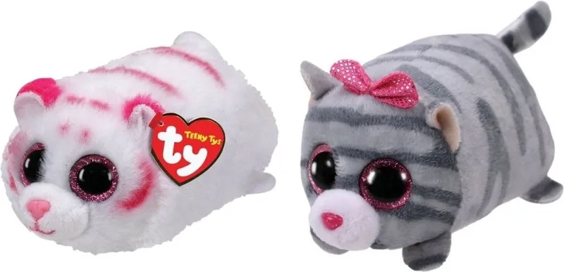 Knuffel - Teeny Ty's - Tabor Tiger & Cassie Mouse by Ty in Multicolour – product photo