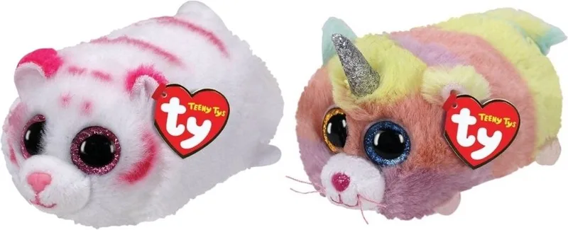 Knuffel - Teeny Ty's - Tabor Tiger & Heather Cat by Ty in Multicolour – product photo