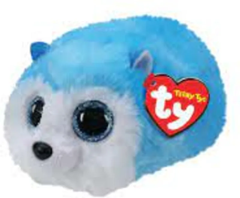 Knuffel - Teeny Ty - Slush Husky - 10cm van Ty in Grijs, Wit – productfoto
