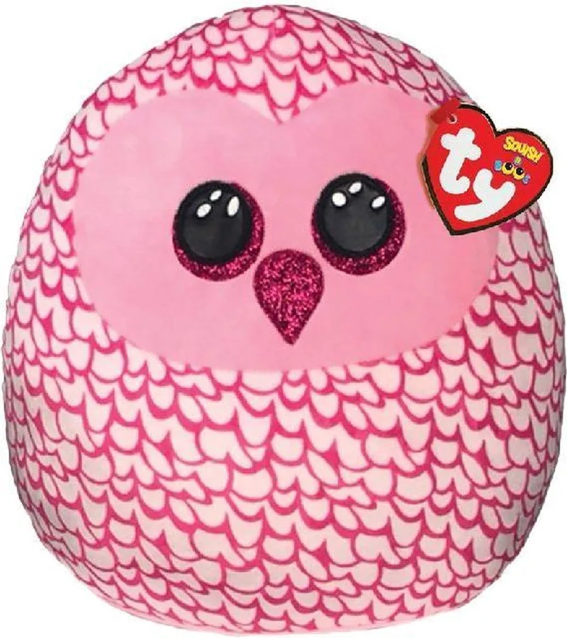 Squish a Boo Pinky Owl 20cm von Ty in Mehrfarbig – Produktfoto