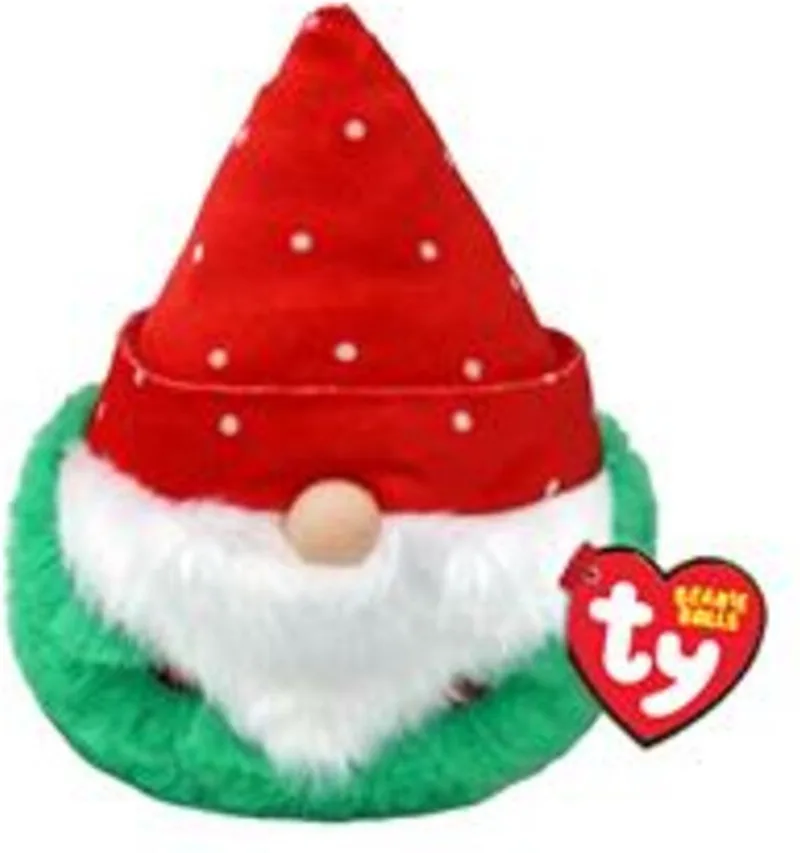 Teeny Puffies Christmas Gnome Red Hat 10 cm by Ty in Multicolour – product photo