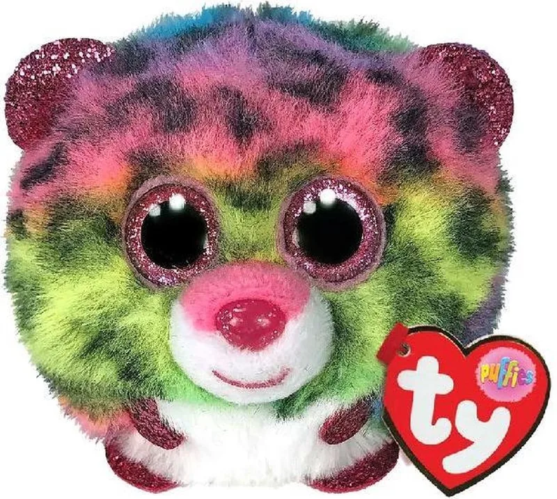 Teeny Puffies Dotty Leopard - Knuffel bal van 10 cm - Beanie Puffies by Ty in Multicolour – product photo