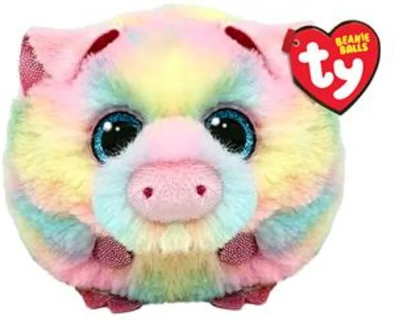 Teeny Puffies Pigasso Pig 10 cm by Ty in Bonte kleuren pastel – product photo