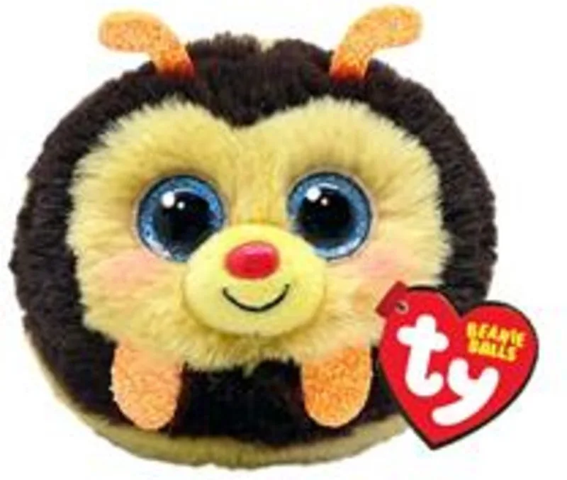 Teeny Puffies Zinger Bee 10 cm by Ty in Brown, Yellow – product photo