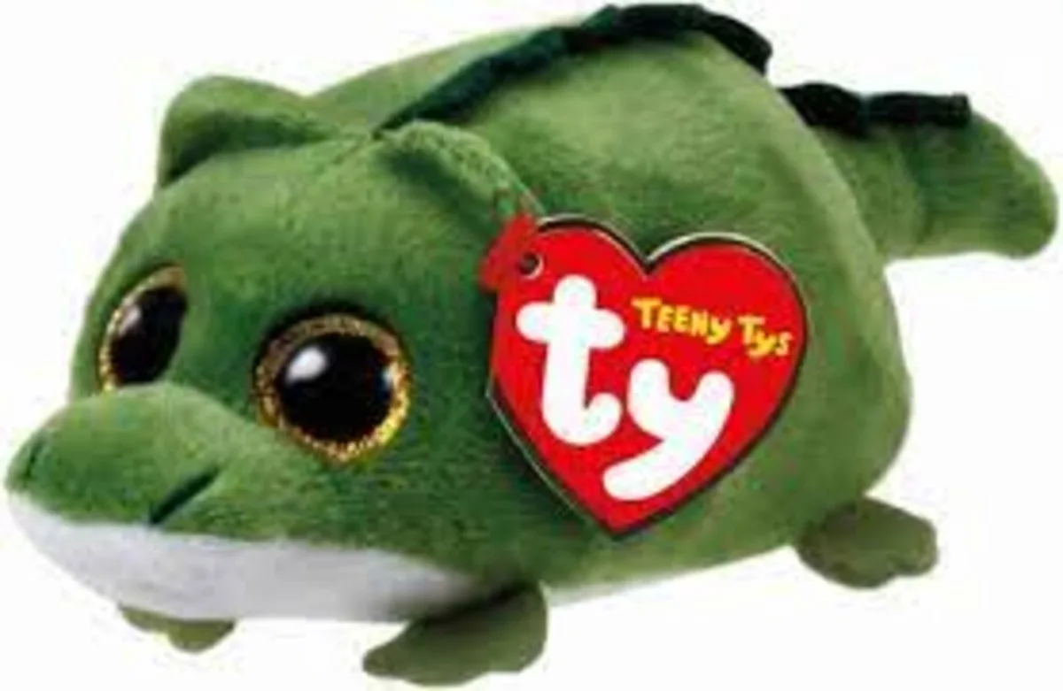 Teeny Ty's Wallie - Zachte pluche knuffel van 10 cm - Wasbaar by Ty in Green – product photo