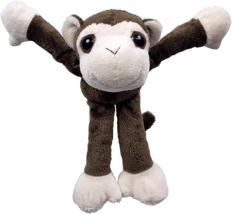 Aapje Alex met extra lange armen en benen – 25cm fra Uni-Toys i Brun – produktbillede