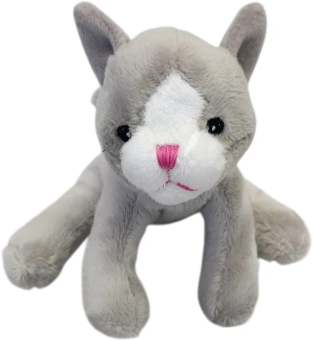 Mini Animals - Katje - Grijs - 12cm