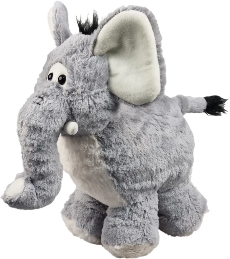 Olifant Bollie - 25 cm - Knuffel van Uni-Toys in Grijs – productfoto