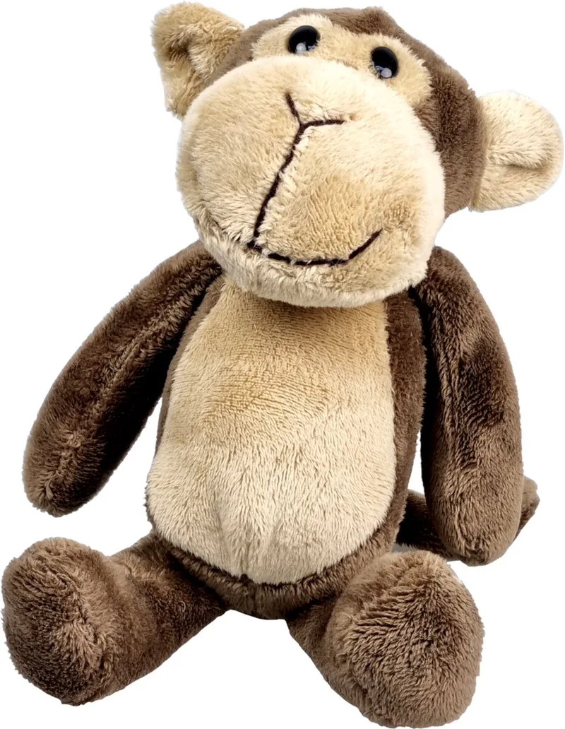 Zittende Aap – 21cm – Knuffel fra Uni-Toys i Brun – produktbillede