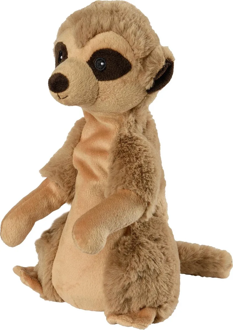 Magnetronknuffel mini stokstaart aap 22 cm van Warmies in Bruin – productfoto