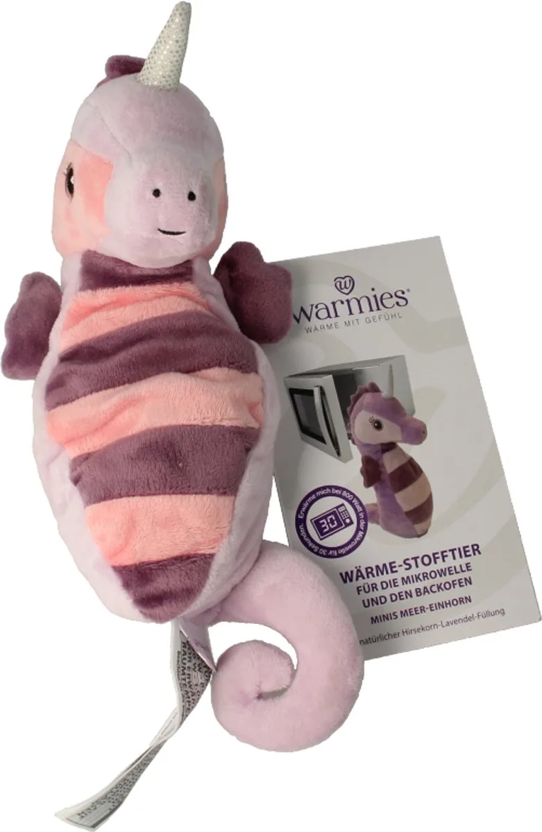 Magnetronknuffel - warmteknuffel MINIS Zee-eenhoorn - opwarmknuffel voor oven of magnetron by Warmies in Purple – product photo