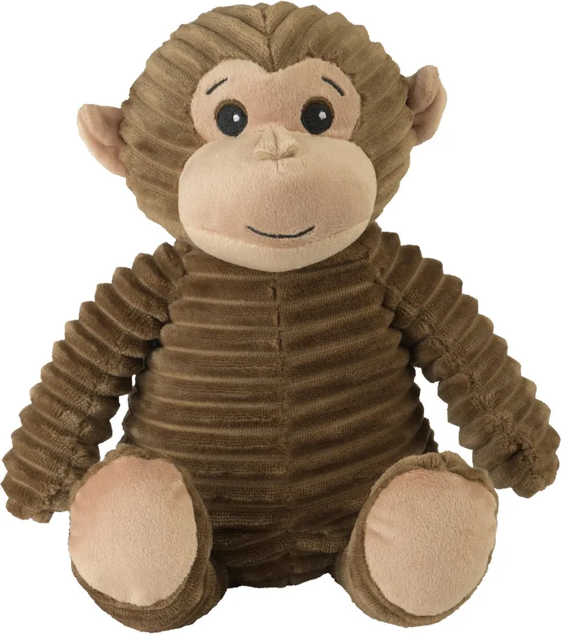 warmte/magnetron knuffel aap - 30 cm - pittenzak - opwarm knuffel de Warmies en Marron – photo produit