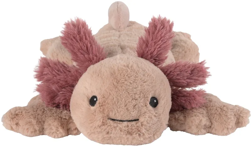 warmte/magnetron knuffel axolotl - 40 cm - pittenzak - opwarm knuffel by Warmies in Pink – product photo