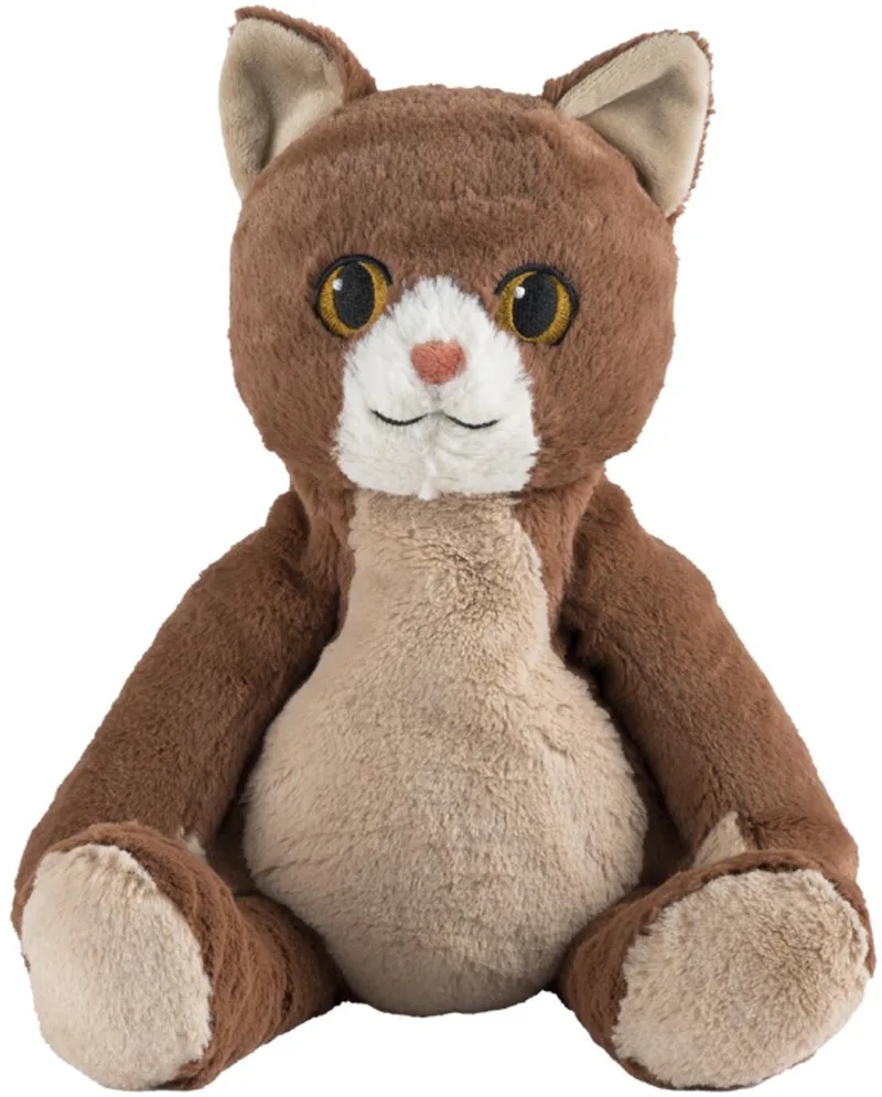 warmte/magnetron knuffel kat - 37 cm - pittenzak - opwarm knuffel by Warmies in Brown – product photo