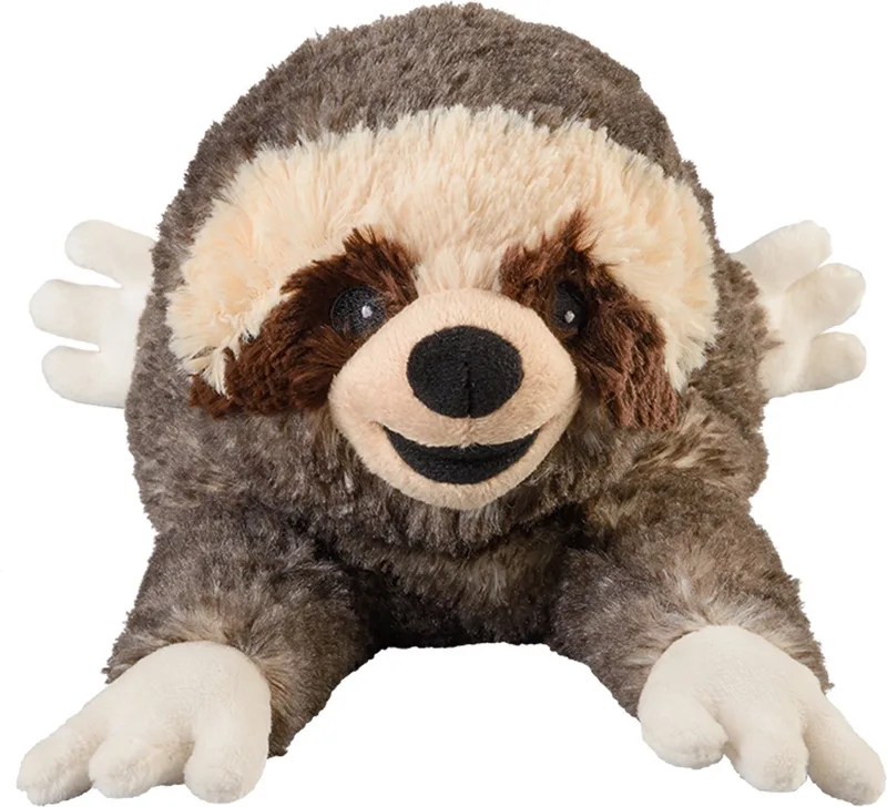 warmte/magnetron knuffel Luiaard - 33 cm - pittenzak - opwarm knuffel by Warmies in Brown – product photo