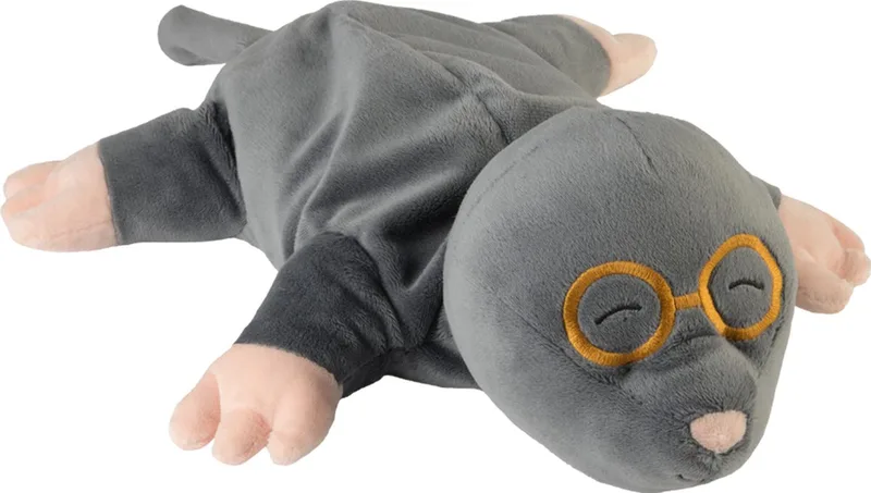 warmte/magnetron knuffel mol - 35 cm - pittenzak - opwarm knuffel by Warmies in Grey – product photo