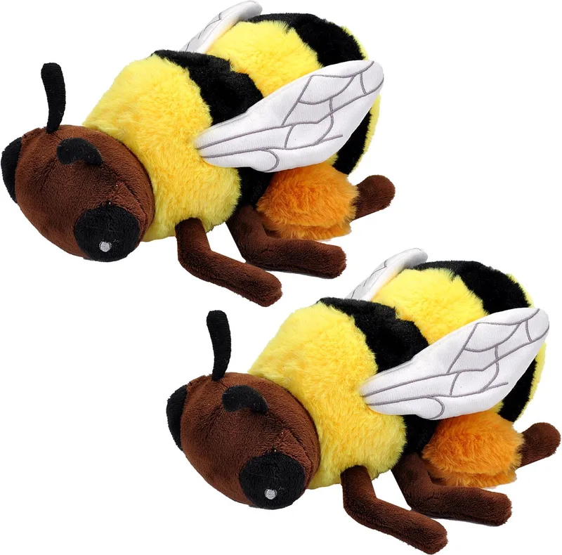 2x wild republic pluche honing bij - eco-kins - 25 cm - tuindieren knuffel by Wild Republic in Multicolour – product photo