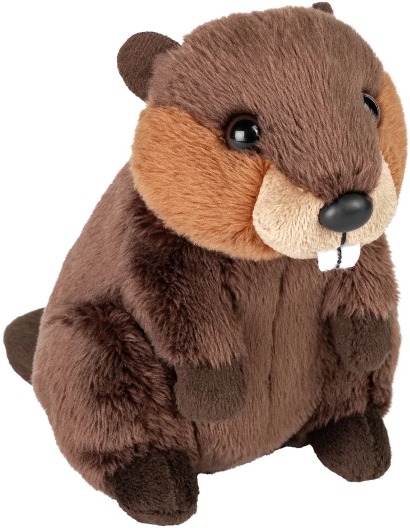 bever knuffel - 13 cm - Pluche - dieren knuffels - knaagdieren by Wild Republic in Brown – product photo