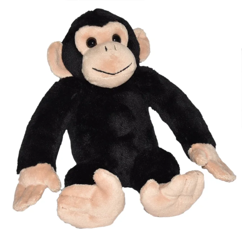 Chimpansee knuffel - Pluche knuffeldier met geluid - 20 cm från Wild Republic i Flerfärgad – produktbild