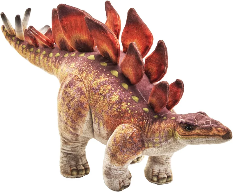 dinosaurus knuffel - stegosaurus - bruin - 60 cm - prehistorie - dino knuffels von Wild Republic in Steenrood – Produktfoto