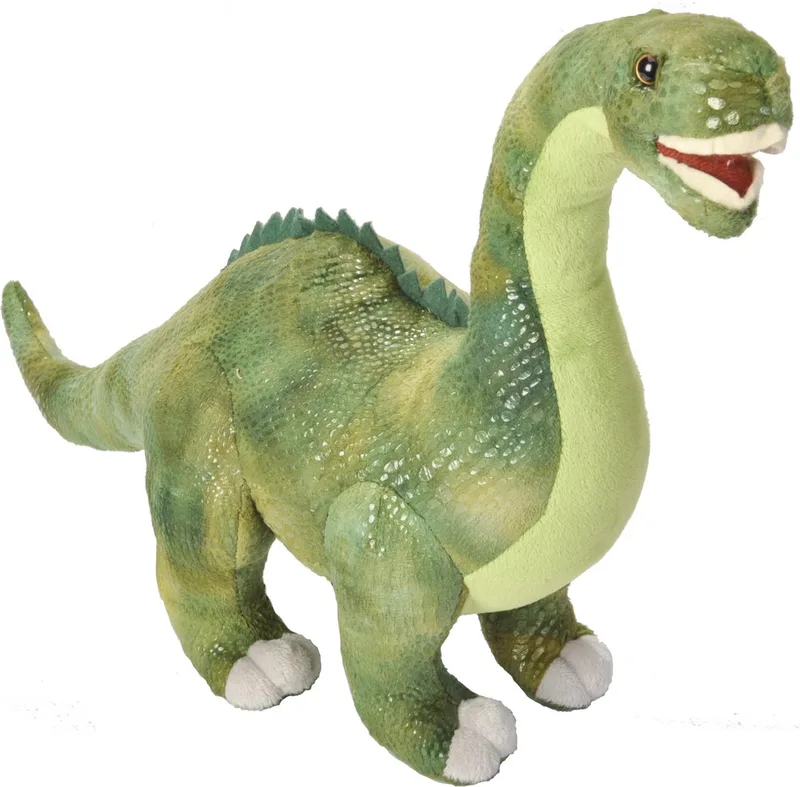 Diplodocus pluche dinosaurus knuffel 38 cm - kraalogen - zacht materiaal - leuk speelgoed de Wild Republic en Vert – photo produit