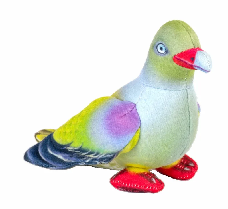 Duif knuffel - 12 cm - pluche - vogels - knuffeldieren - vogelknuffels från Wild Republic i Flerfärgad – produktbild