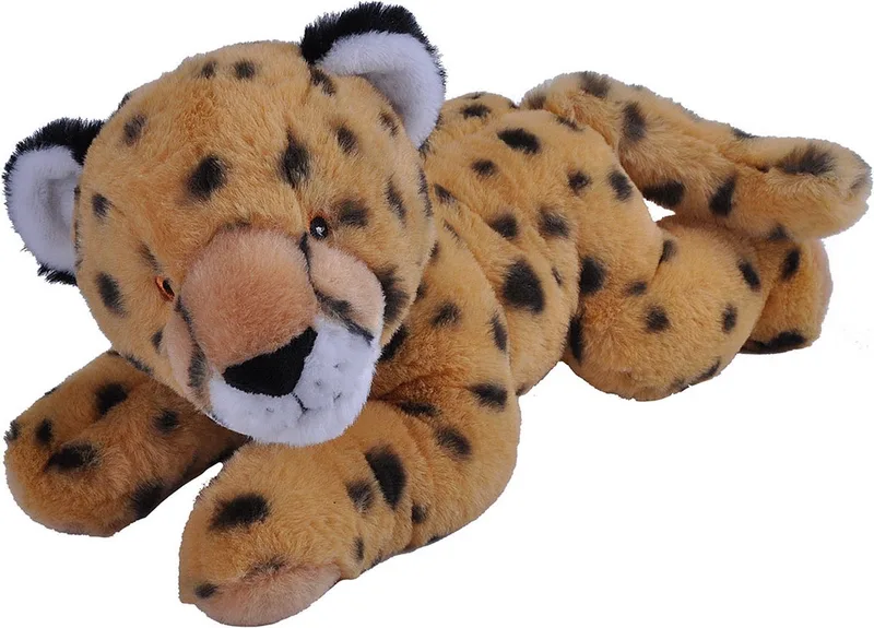 Eco-kins Jachtluipaard knuffel - 30 cm - pluche - Cheetah knuffeldier - gerecycled polyester de Wild Republic en Multicolore – photo produit