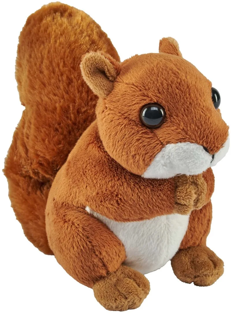 eekhoorn knuffel - bruin/rood - Pluche - 13 cm - knaagdieren - knuffeldieren från Wild Republic i Röd – produktbild