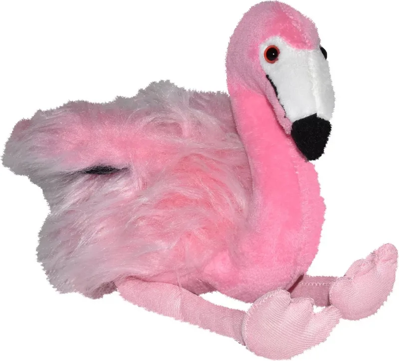 Flamingo pluche knuffel 20 cm - speelgoed vogel - knuffelbeest van Wild Republic in Roze – productfoto