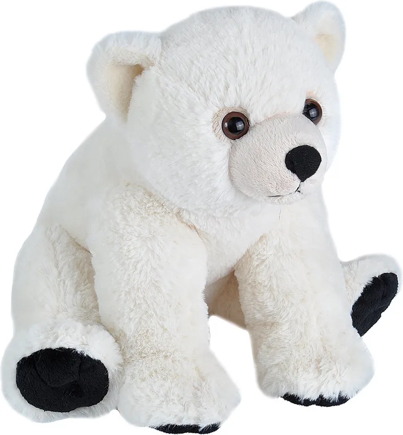 Ijsbeer knuffel 30 cm - zacht pluche - knuffeldier speelgoed - perfect cadeau by Wild Republic in Black, White – product photo