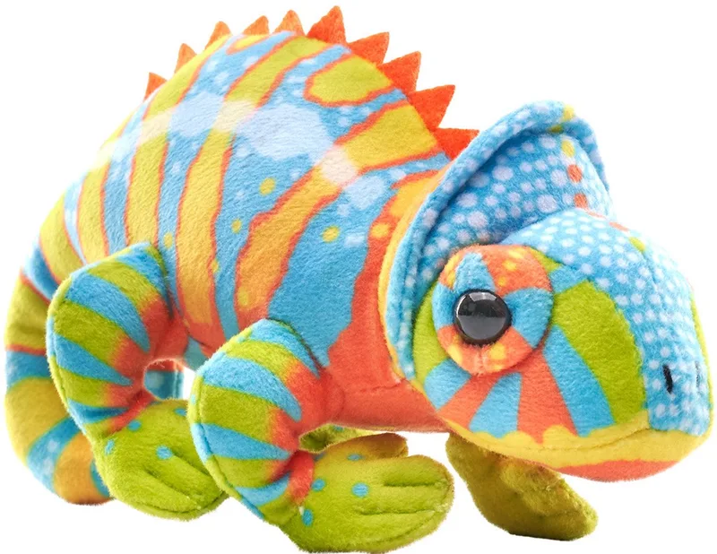 Kameleon knuffel - 13 cm - Pluche - reptielen - knuffeldieren - hagedissen de Wild Republic en Multicolore – photo produit