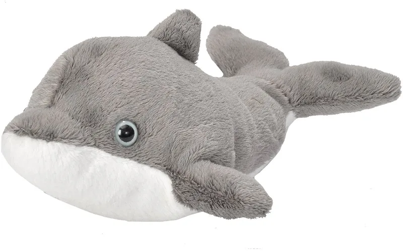 Knuffel dolfijn - 13 cm - pluche - knuffeldier - dolfijnenknuffel - oceaan dieren by Wild Republic in Grey – product photo