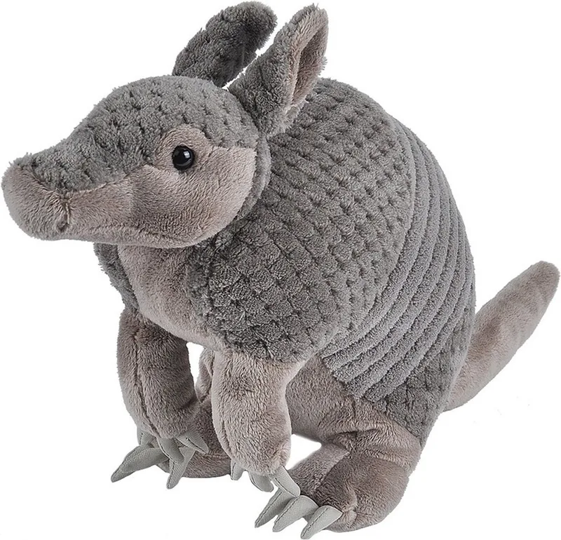 Knuffel Gordeldier Junior 30 Cm Pluche Grijs/bruin van Wild Republic in Grijs – productfoto