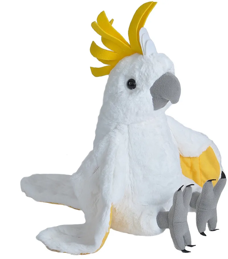 knuffel Kaketoe - pluche - 30 cm - wit - vogels - knuffeldier van Wild Republic in Meerkleurig – productfoto