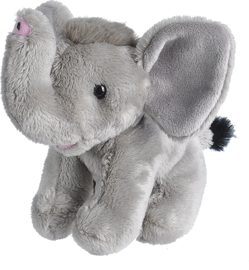 Knuffel Olifant Junior 13 Cm Pluche de Wild Republic en Gris – photo produit