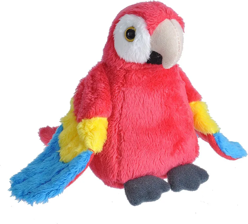 Knuffel Papegaai - 13 cm - multicolor - pluche - knuffeldier by Wild Republic in Red – product photo