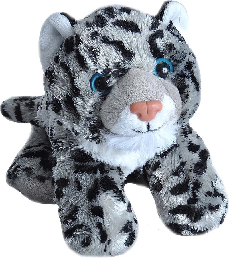 Knuffel Sneeuwluipaard Junior 18 Cm Pluche van Wild Republic in Grijs – productfoto