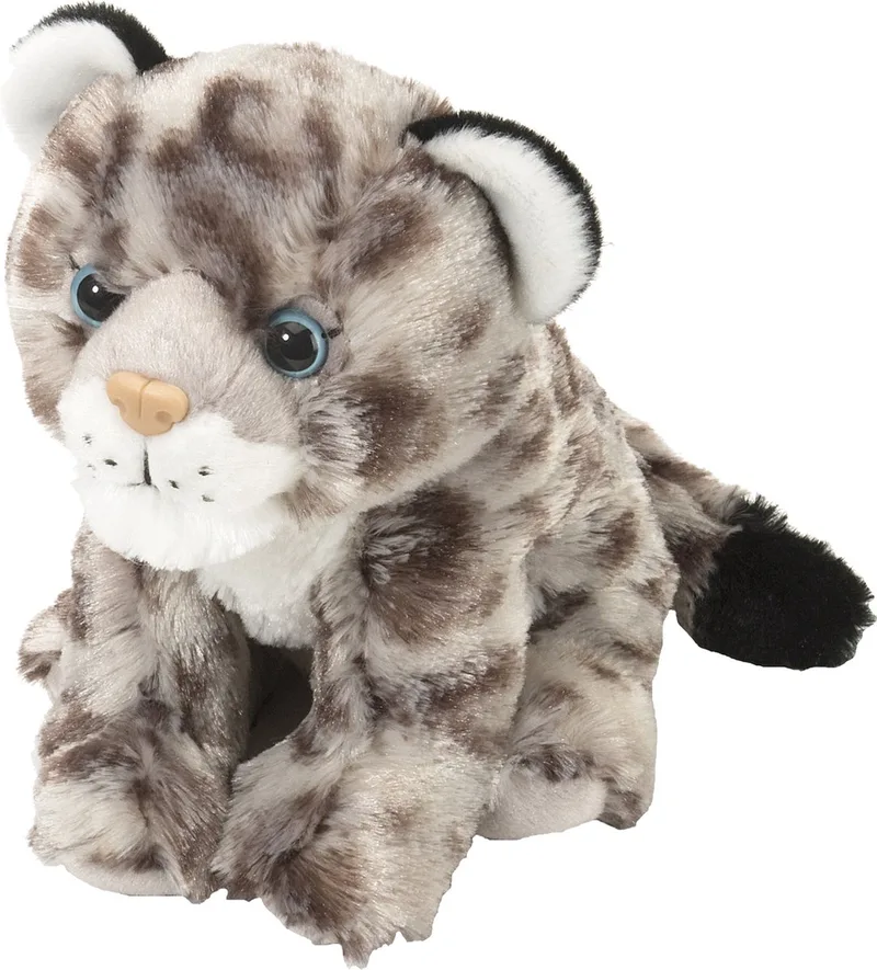 Knuffel Sneeuwluipaard Welpje - 20 cm - pluche - kraalogen - knuffeldier de Wild Republic en Gris – photo produit